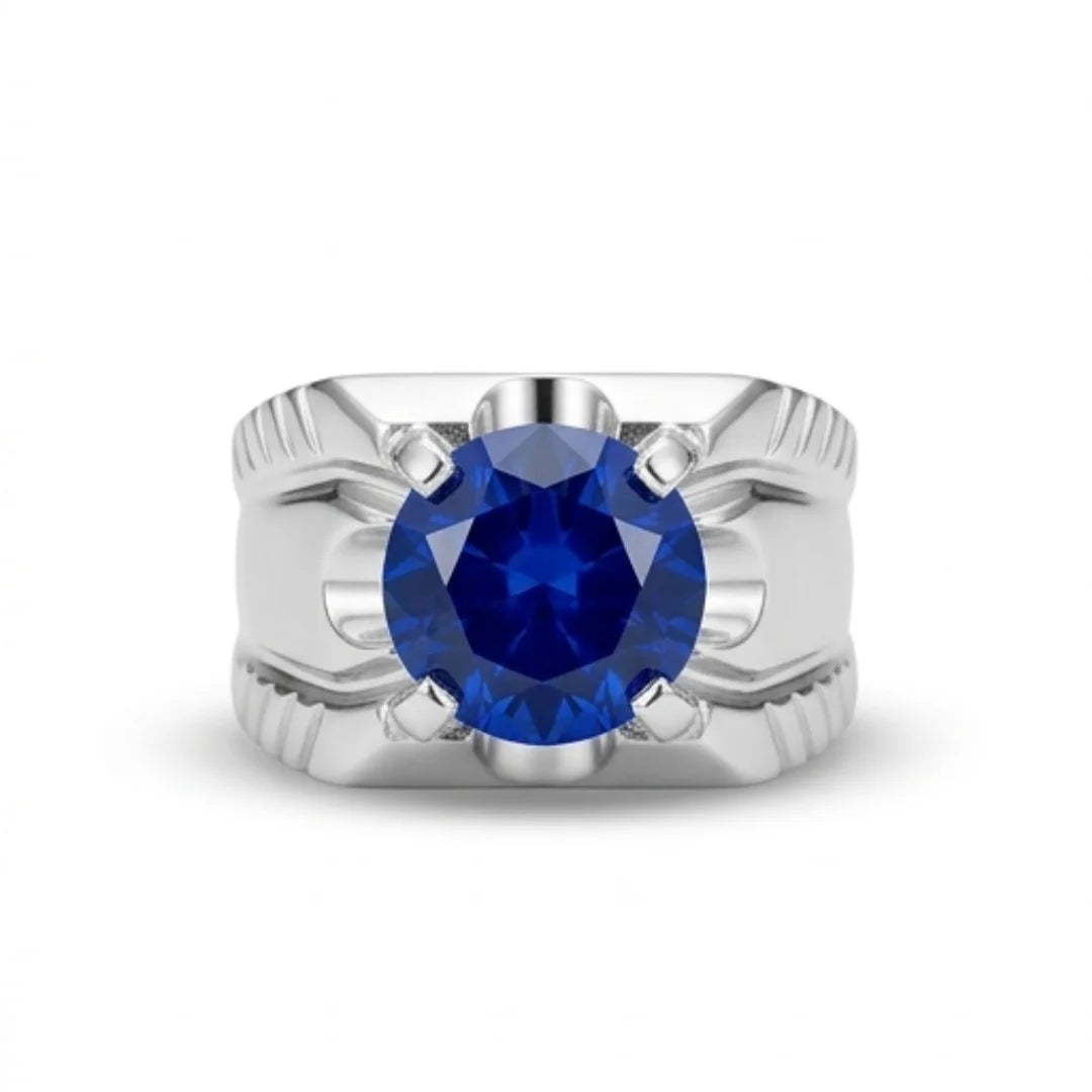 Neelam Ring | Diamond Shape Step Cut | CODE N-33