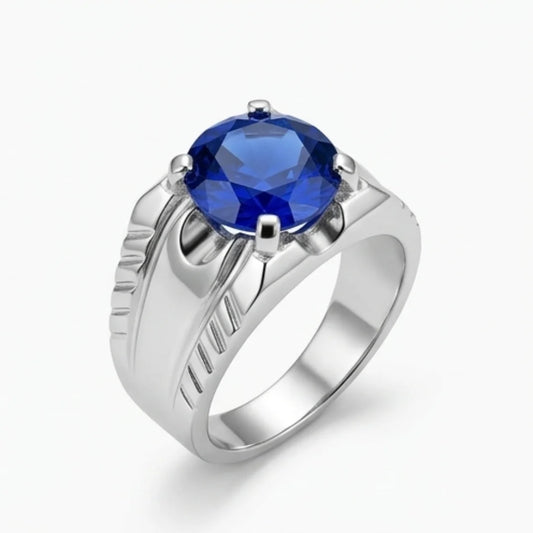 Neelam Ring | Diamond Shape Step Cut | CODE N-33