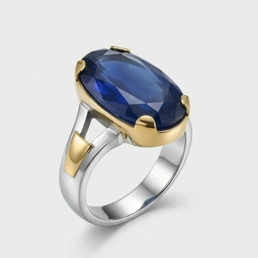 Neelam Ring | Step Cut | Italian Style Ring