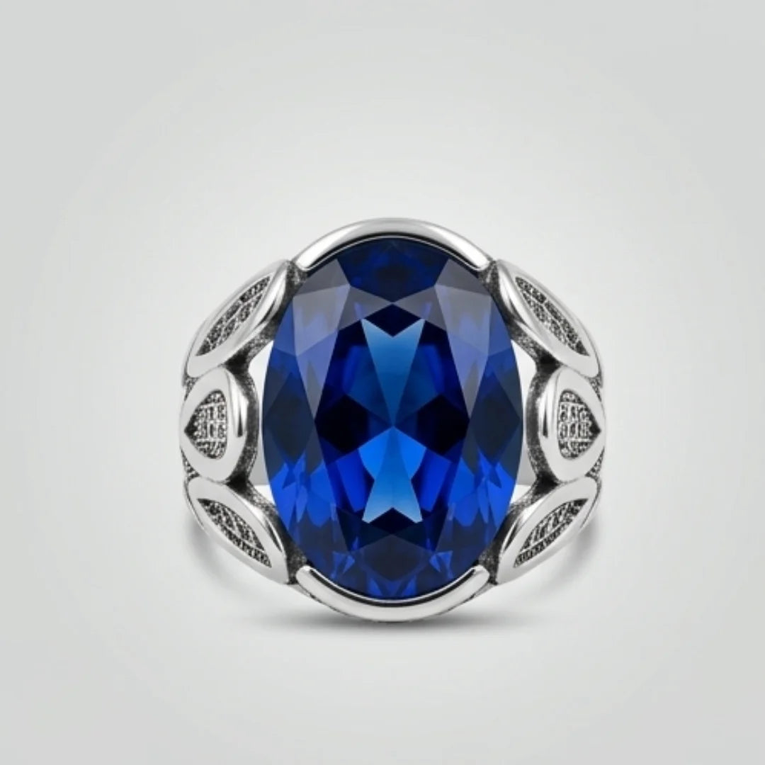 Neelam Ring | Turkish Design | Step Cut | CODE N-42