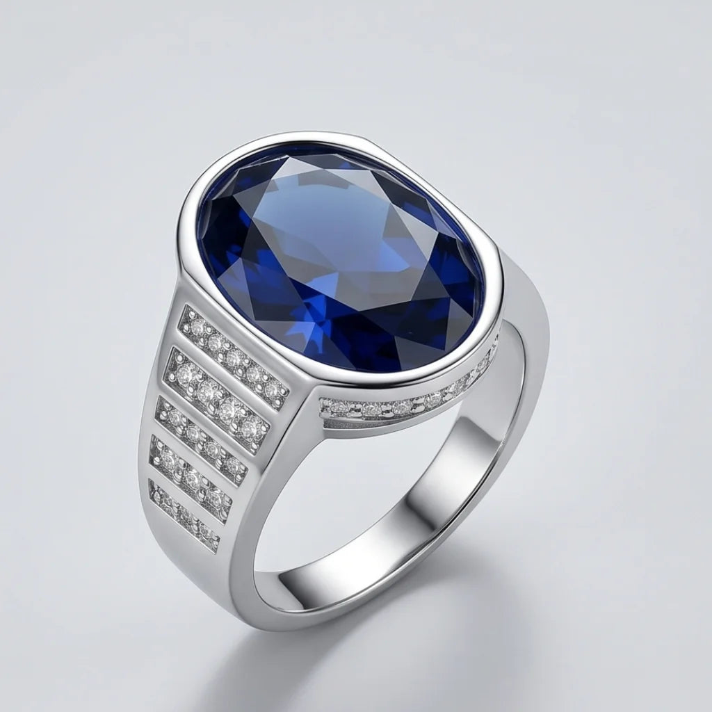 Neelam Ring | Turkish Design | Step Cut | CODE N-52