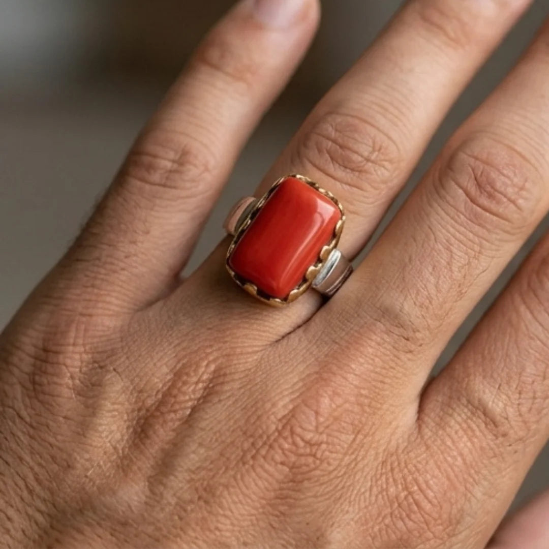 11 Carats Marjan Ring | Cabochon Cut