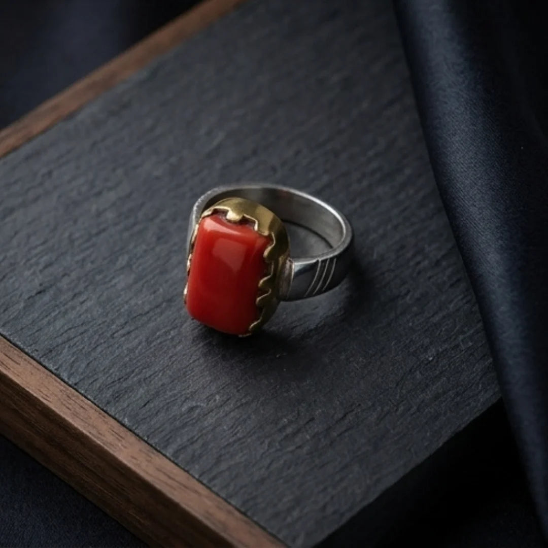 11 Carats Marjan Ring | Cabochon Cut