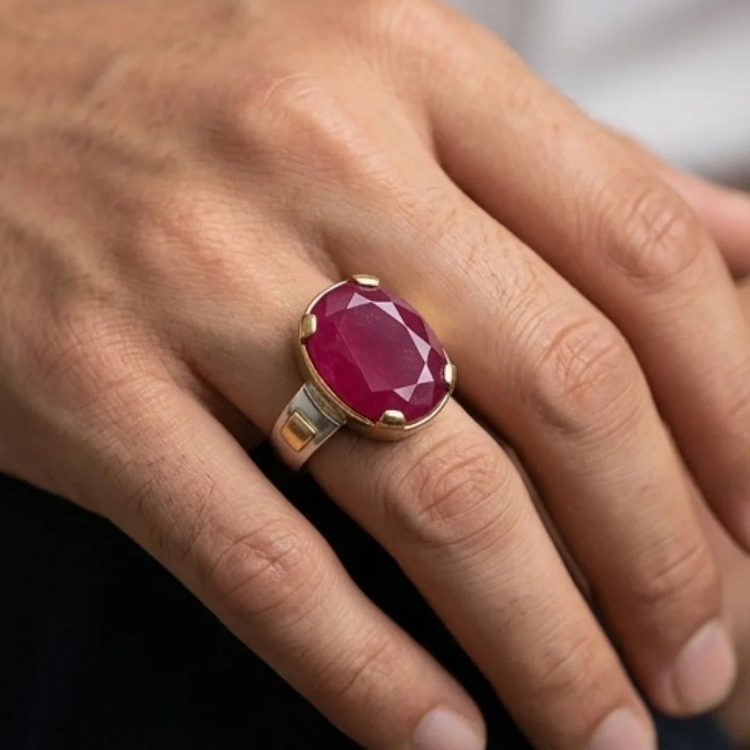 Yaqoot Ring | Step Cut Ruby | CODE R-29