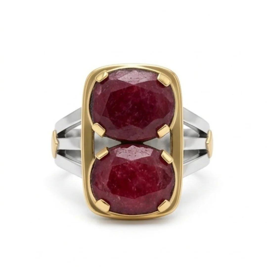 Yaqoot Ring | Step Cut Ruby | CODE R-28
