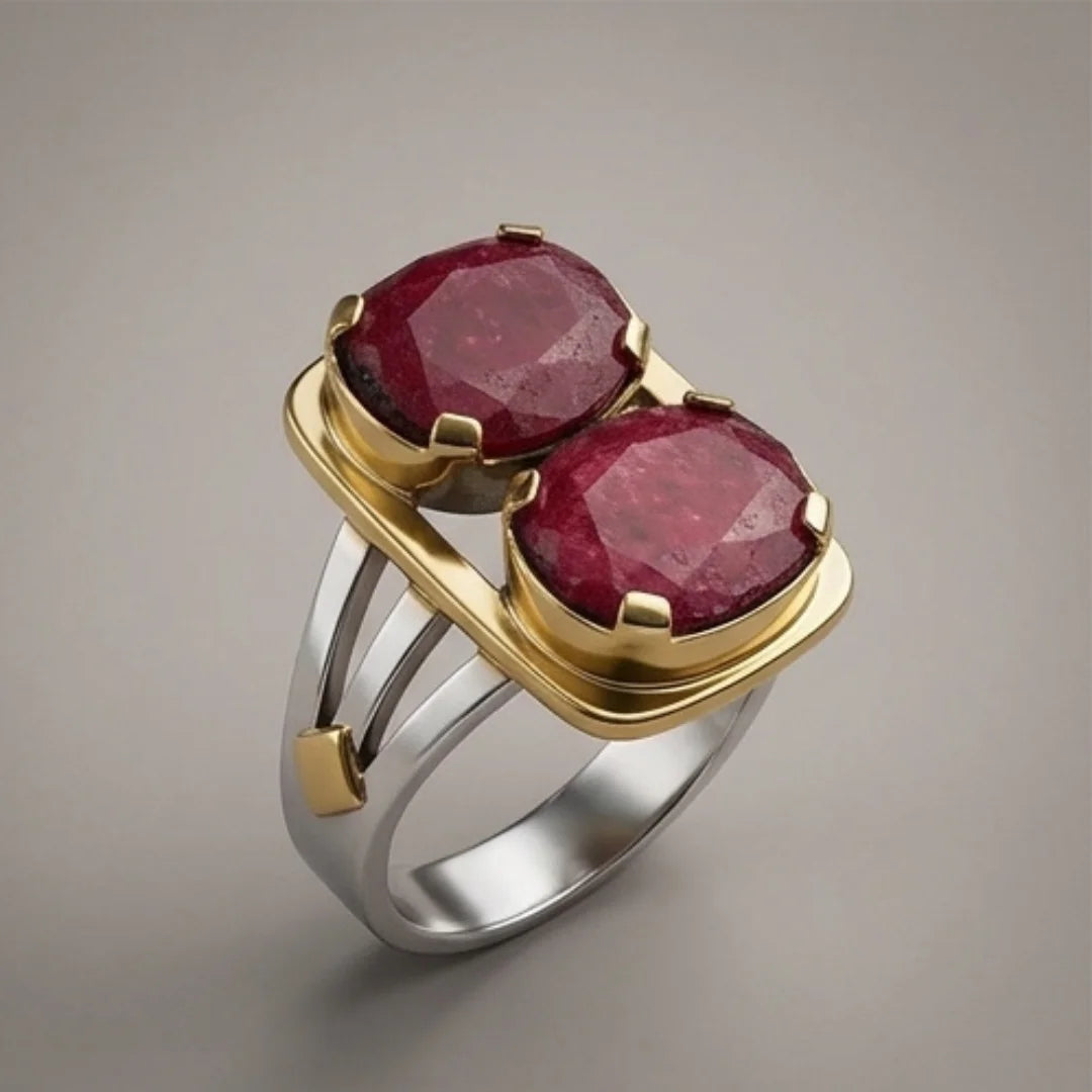 Yaqoot Ring | Step Cut Ruby | CODE R-28