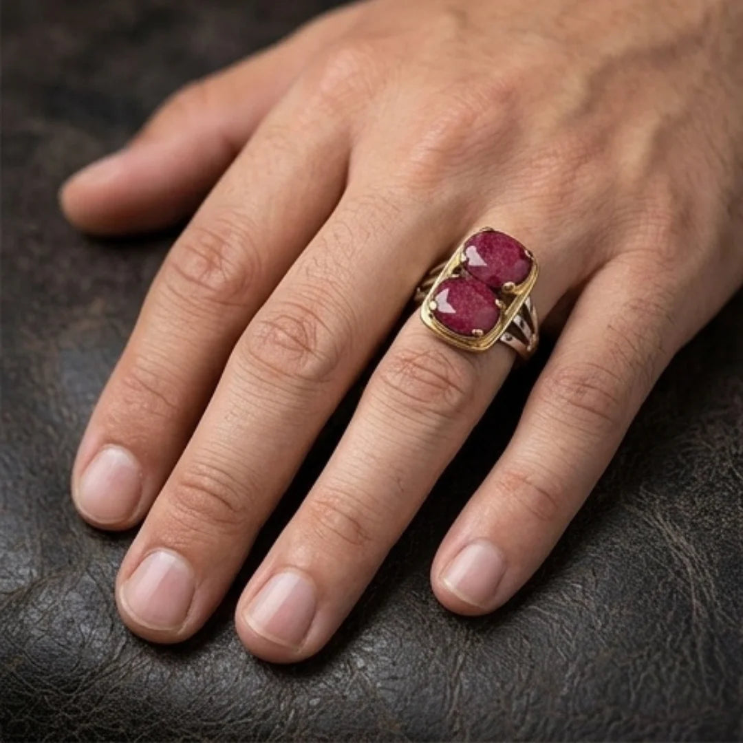 Yaqoot Ring | Step Cut Ruby | CODE R-28