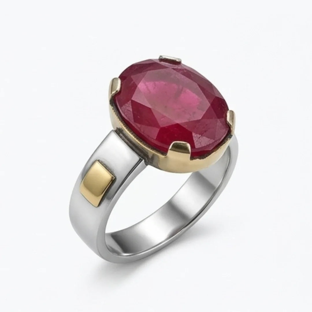Yaqoot Ring | Step Cut Ruby | CODE R-27