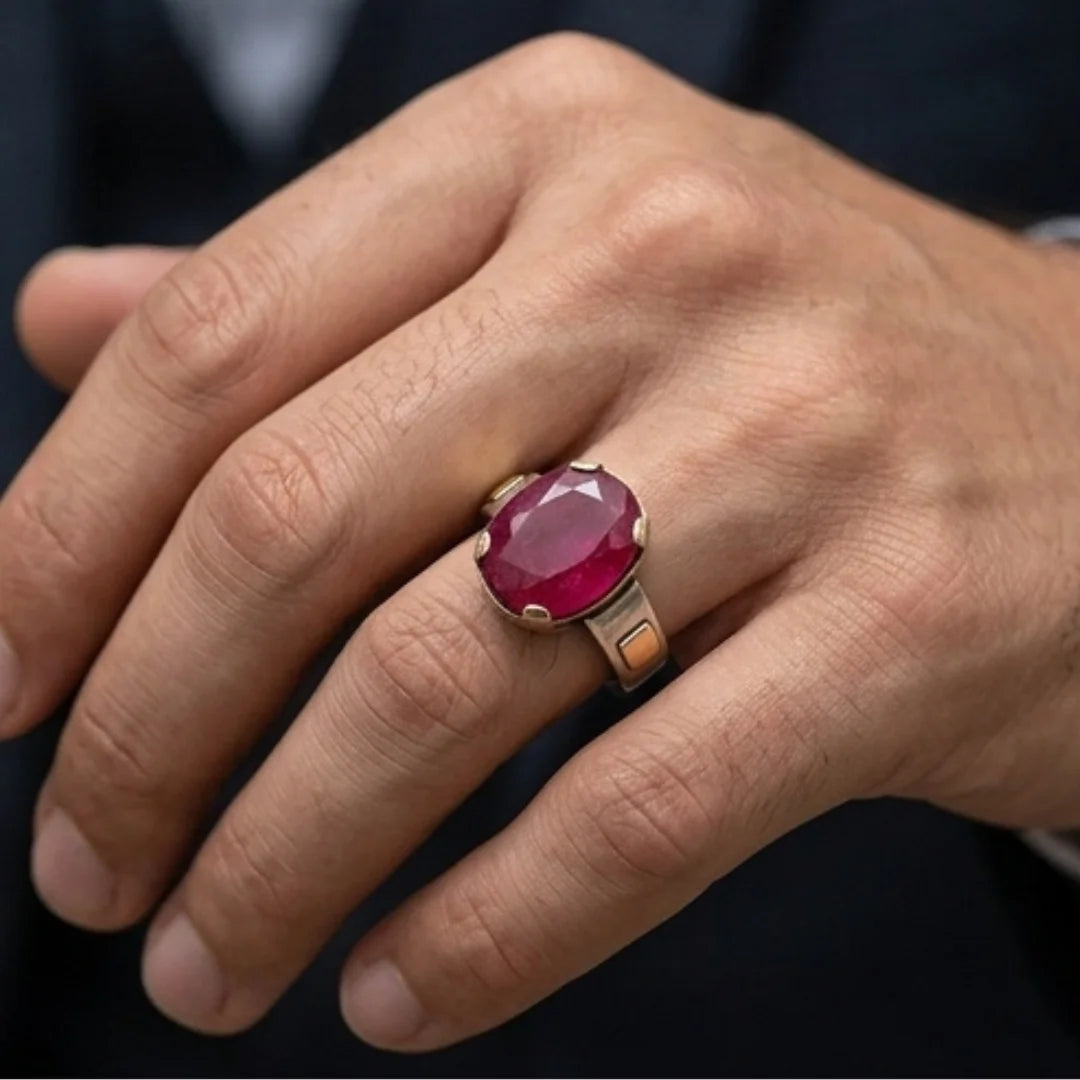 Yaqoot Ring | Step Cut Ruby | CODE R-27