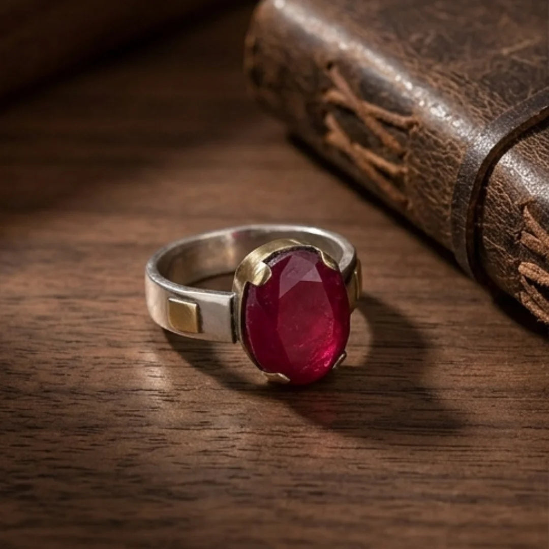 Yaqoot Ring | Step Cut Ruby | CODE R-27