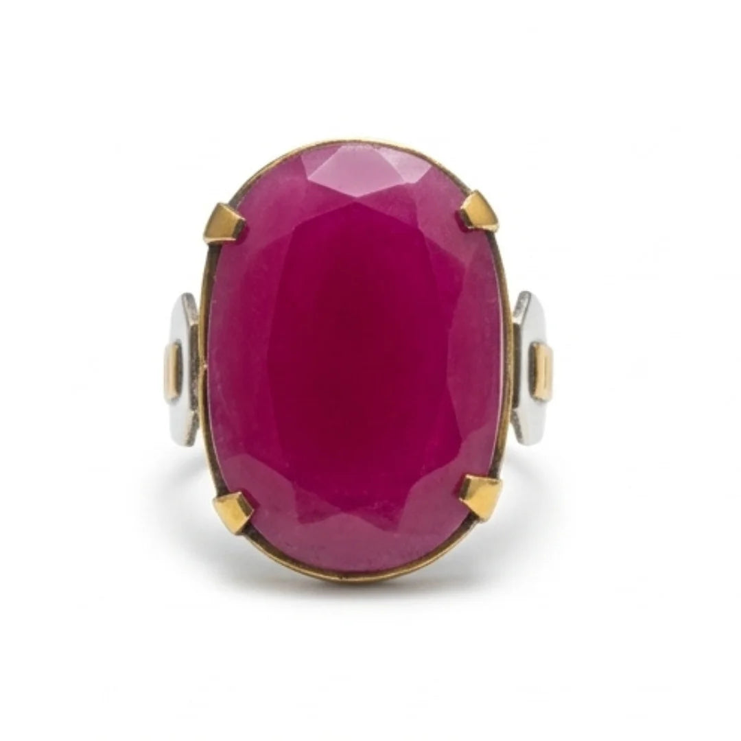 Yaqoot Ring | Step Cut Ruby | CODE R-25