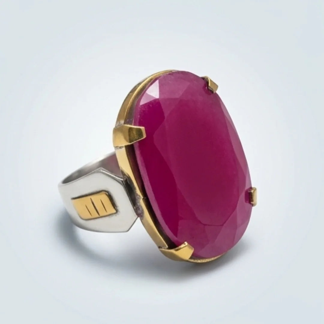 Yaqoot Ring | Step Cut Ruby | CODE R-25