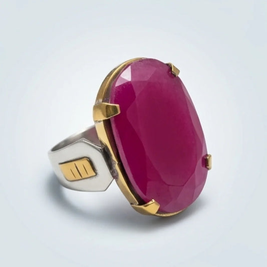 Yaqoot Ring | Step Cut Ruby | CODE R-25