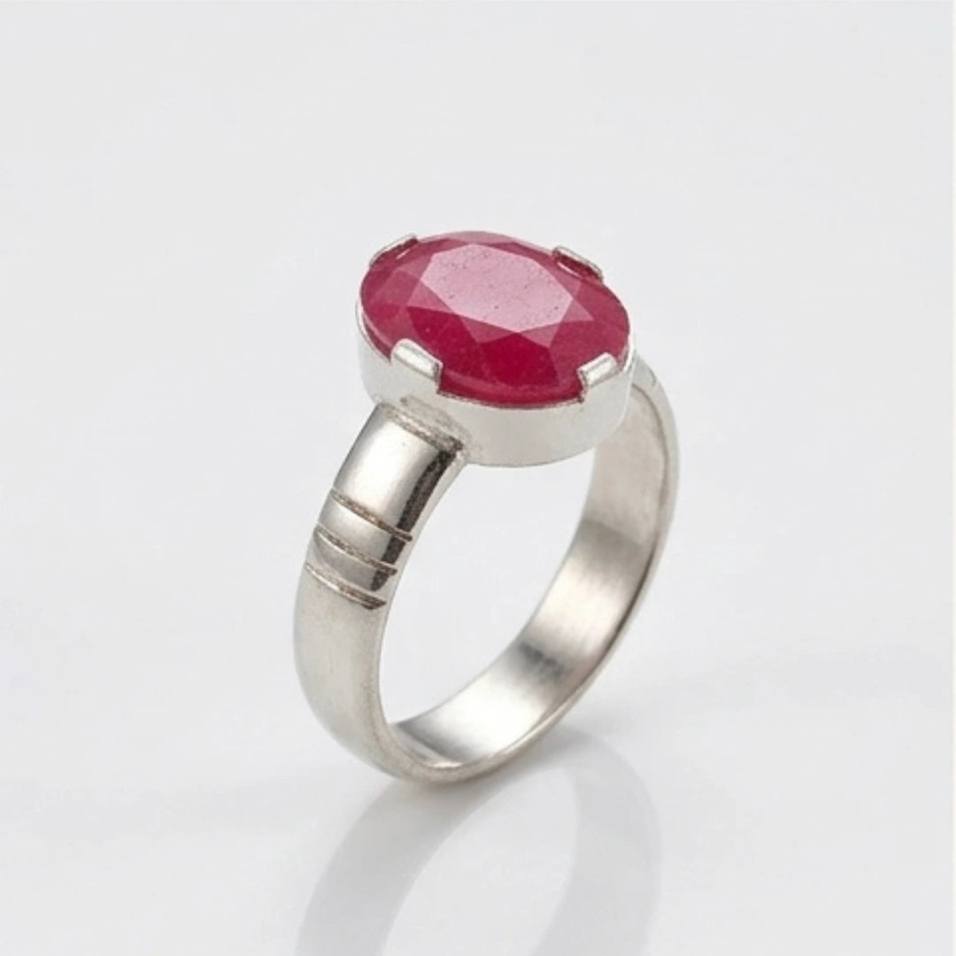Ruby Female Ring | Step Cut | Yaqoot Ring | CODE R09
