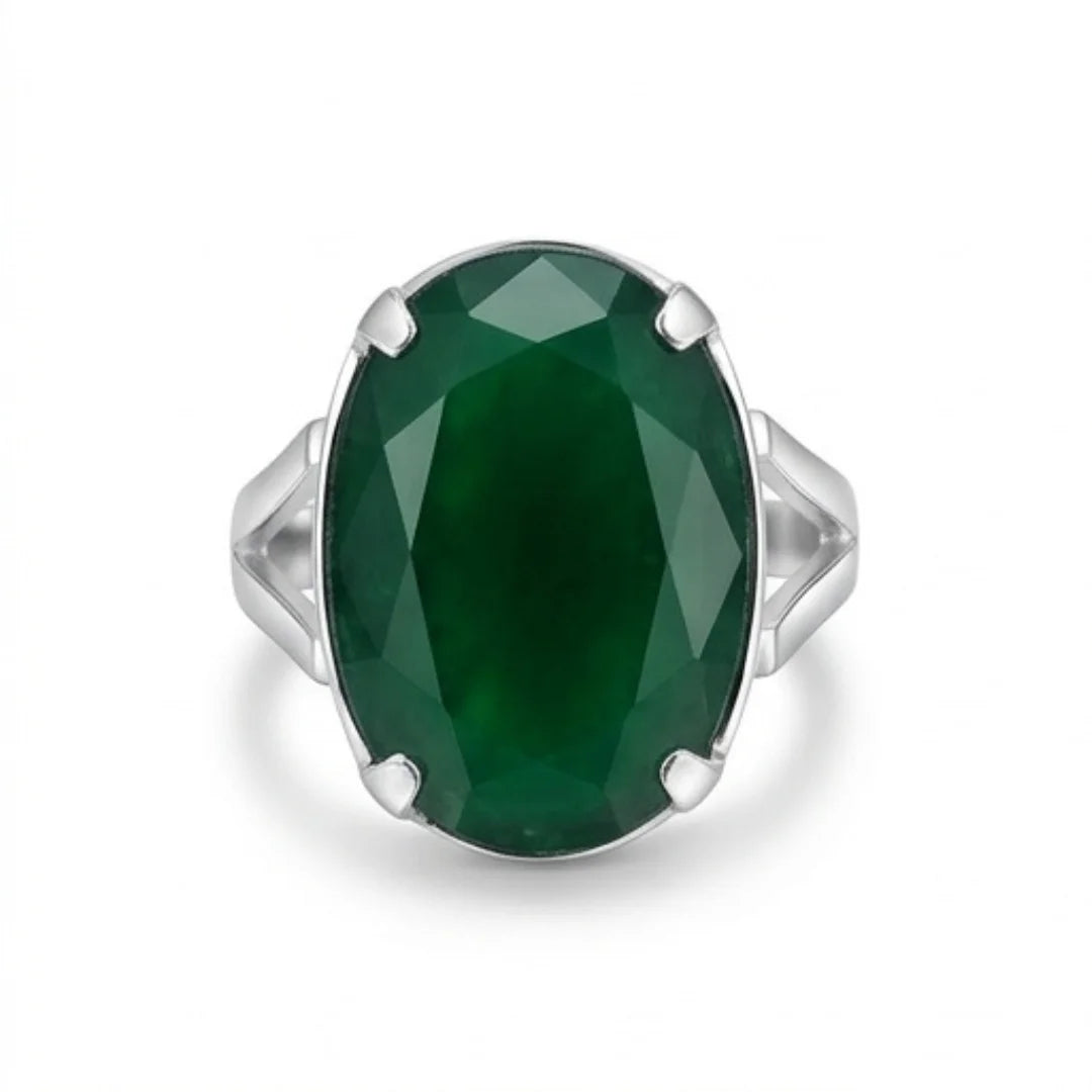 Emerald Ring | Step Cut Zamrud | Italian Style Ring | CODE E-75