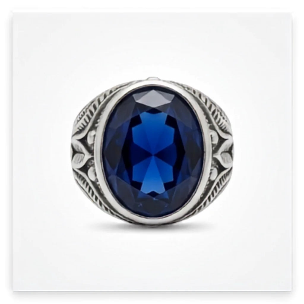 Neelam Ring | Turkish Design | Step Cut | CODE N-49