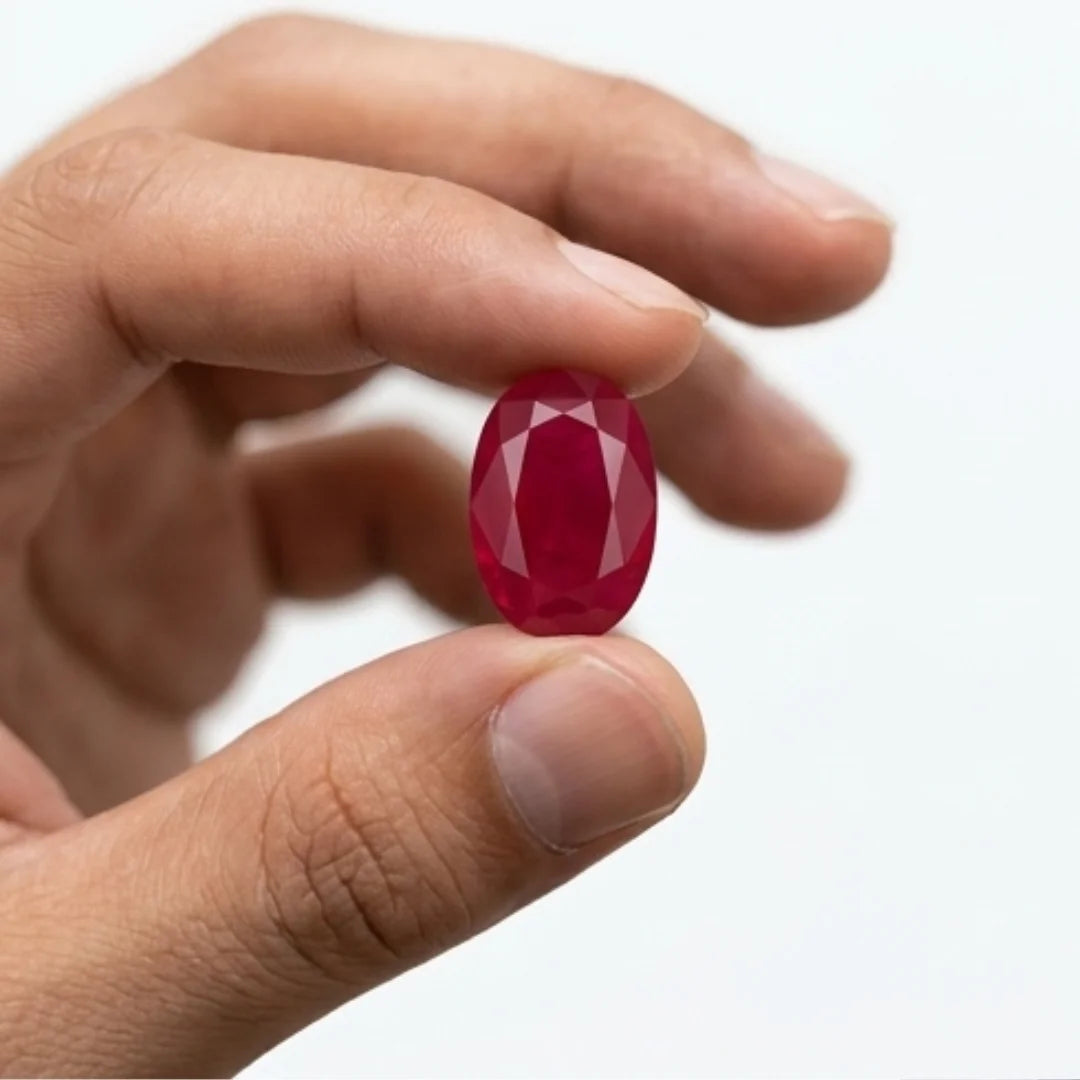 14.2 Carat Yaqoot | Step Cut Ruby