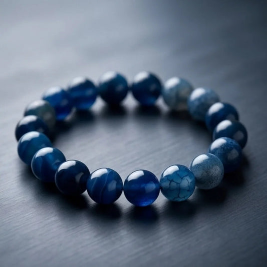 Aqeeq Gemstone Bracelet 10mm – Traditional Elegance, Strength & Positive Energy