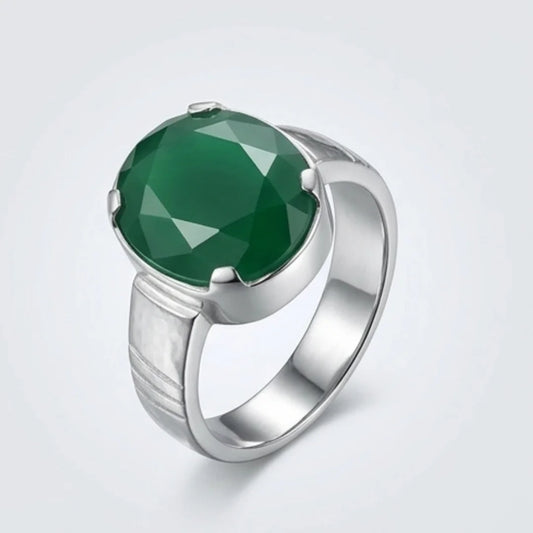 Emerald Ring | Step Cut Zamrud | Italian Style Ring | CODE E-73