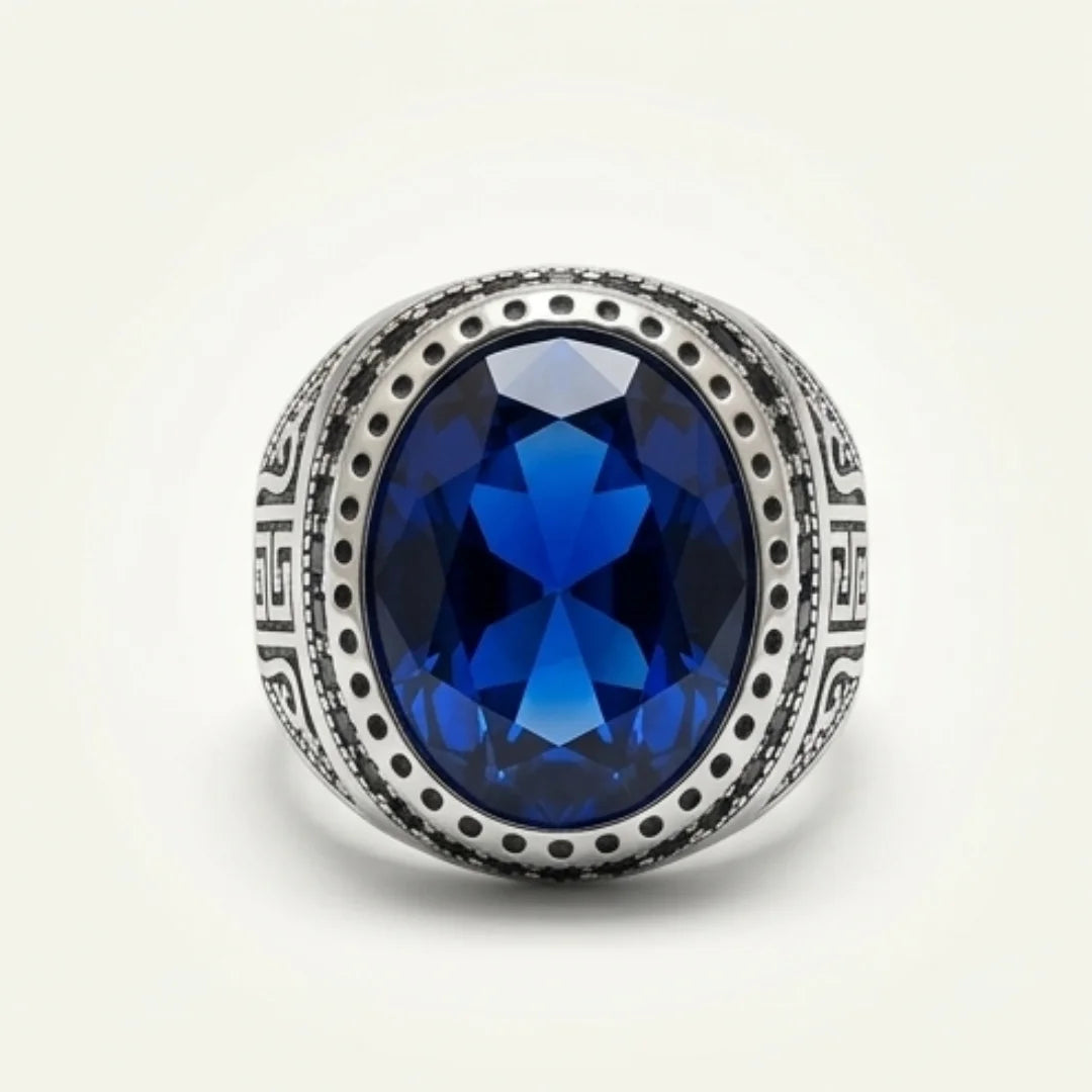 Neelam Ring | Diamond Shape Step Cut | CODE N-32