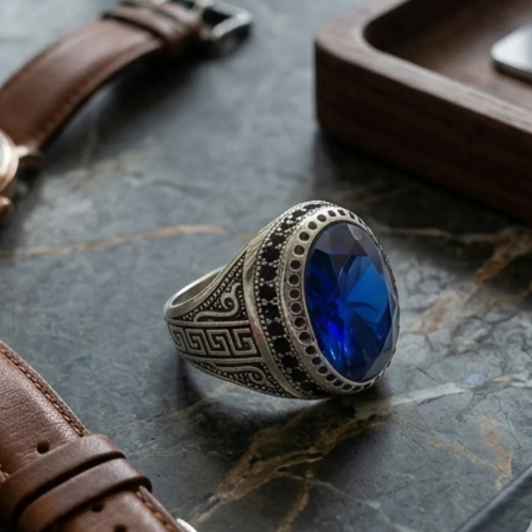 Neelam Ring | Diamond Shape Step Cut | CODE N-32