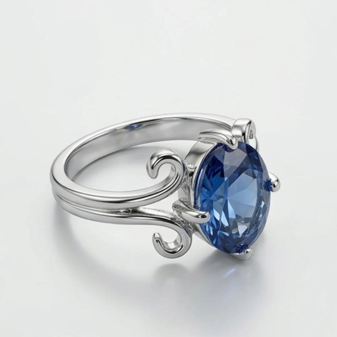 Neelam Ring | Female Ring | Step Cut | CODE N-47