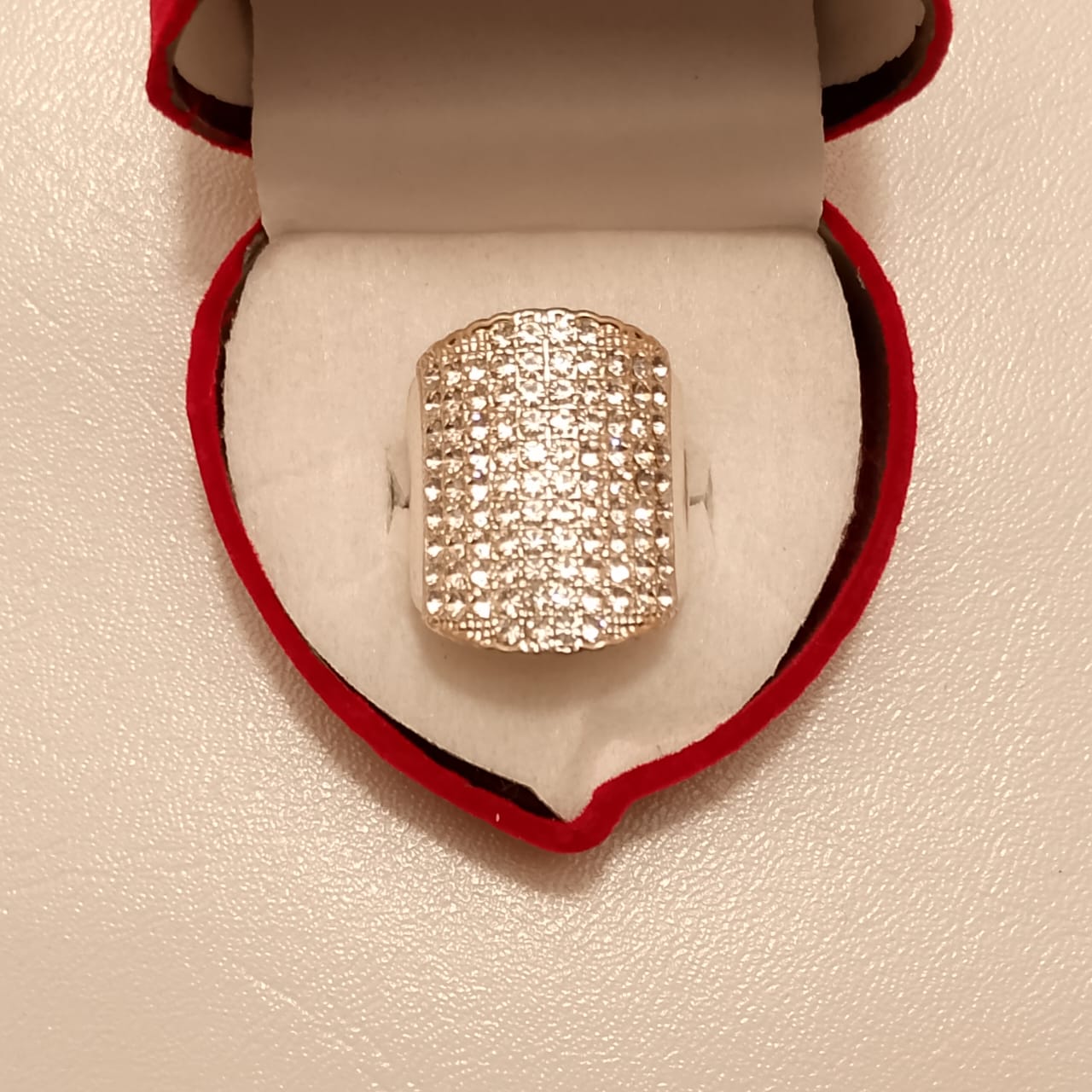 Zircon Ring | Step Cut | Italian Style Ring