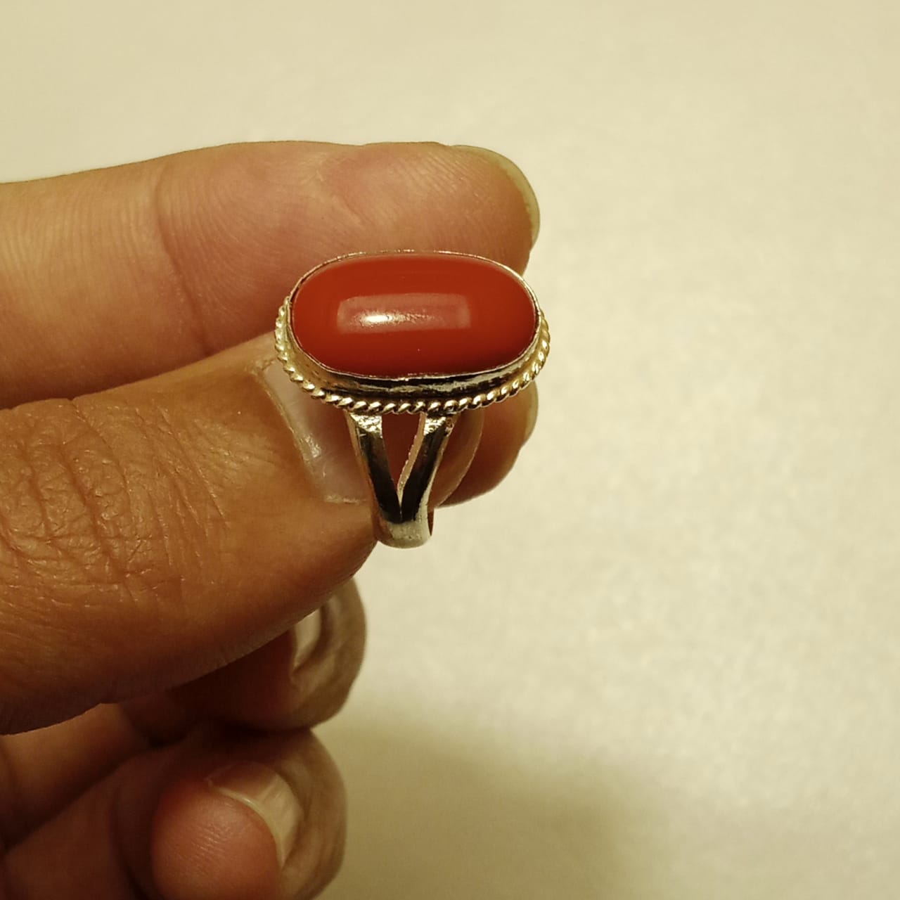 13 Carats Marjan Ring | Cabochon Cut | Italiyan Style