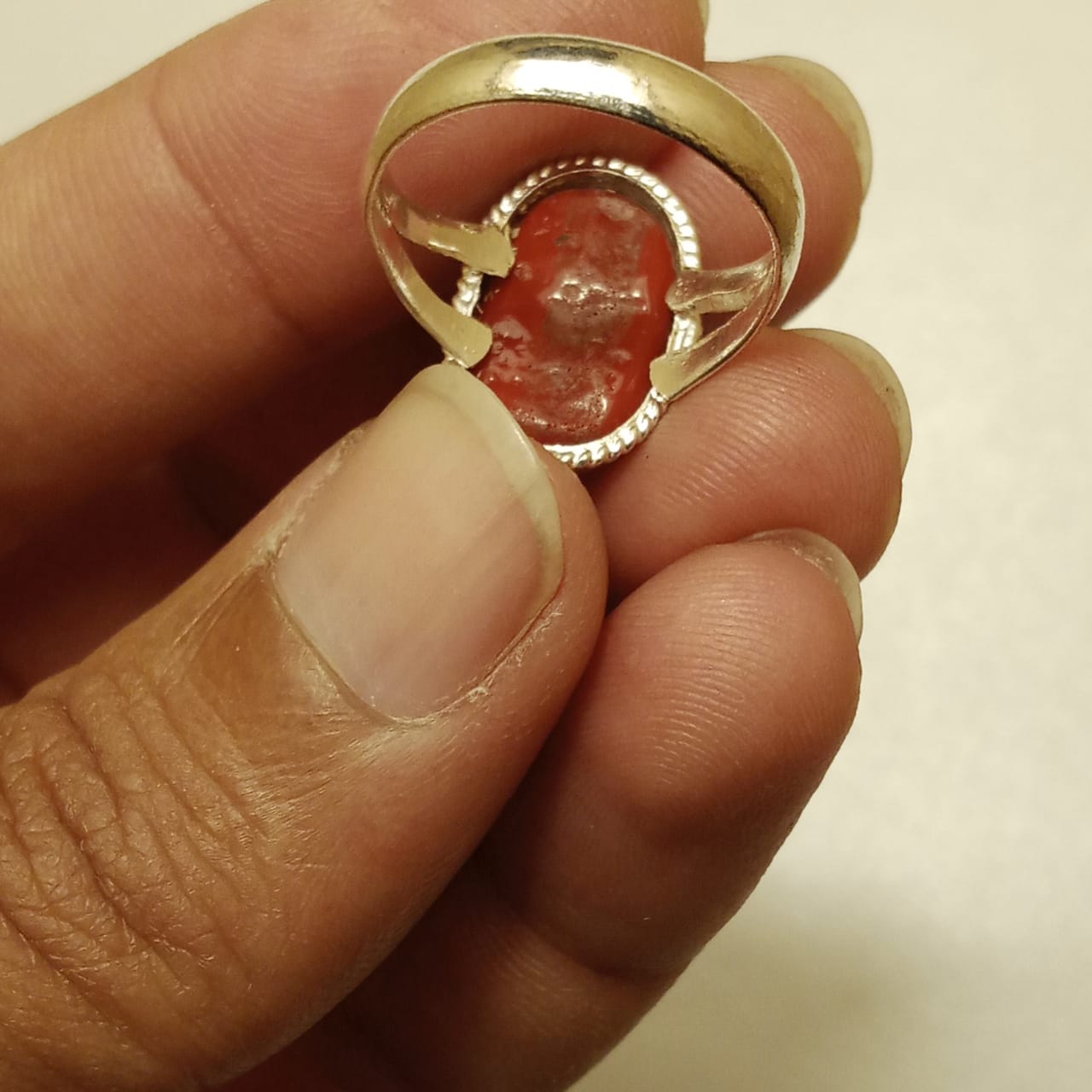 13 Carats Marjan Ring | Cabochon Cut | Italiyan Style