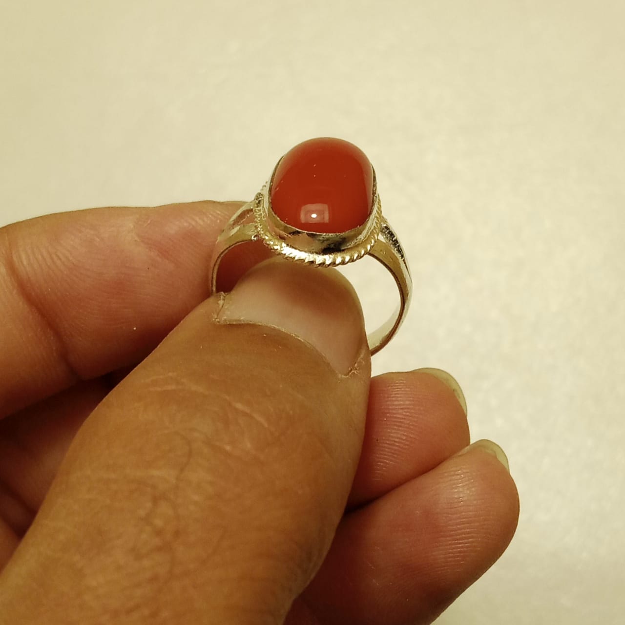 13 Carats Marjan Ring | Cabochon Cut | Italiyan Style