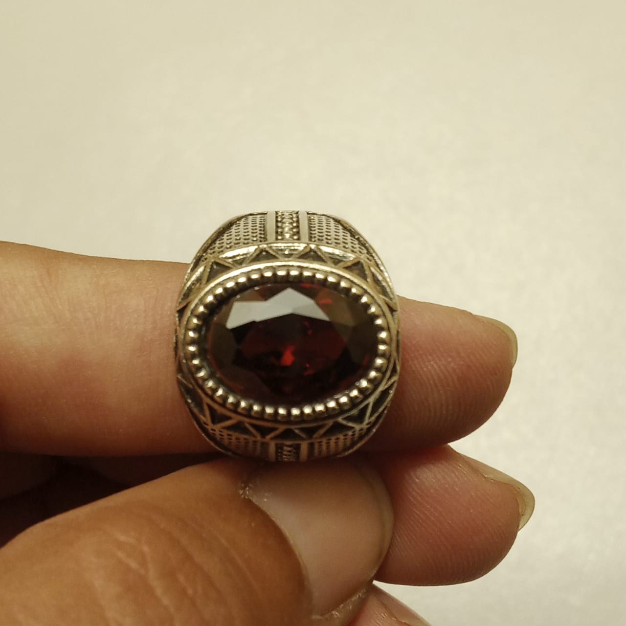 8 Carat Yaqoot Ring | Step Cut Ruby | Turkish Style Ring
