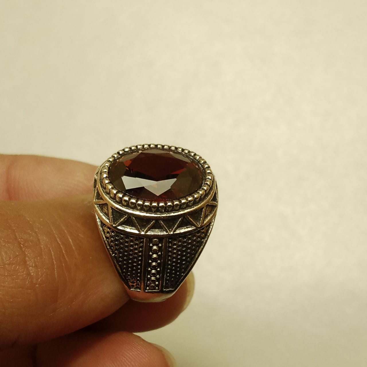 8 Carat Yaqoot Ring | Step Cut Ruby | Turkish Style Ring