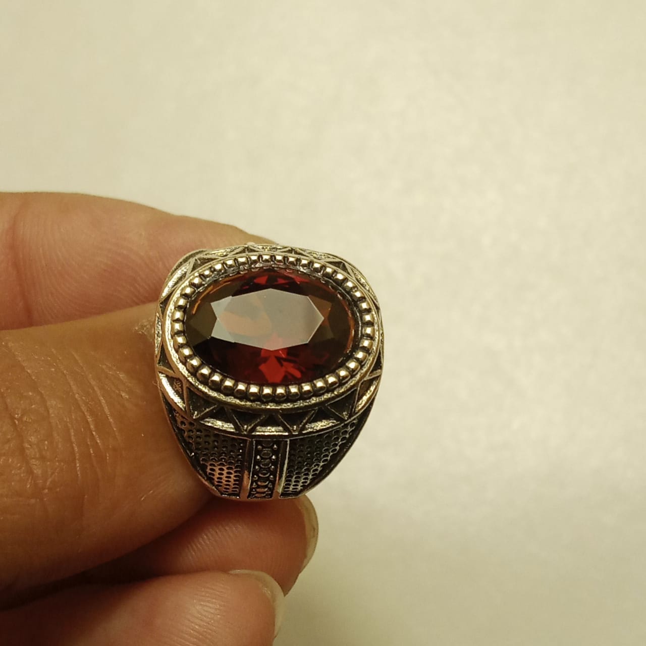 8 Carat Yaqoot Ring | Step Cut Ruby | Turkish Style Ring
