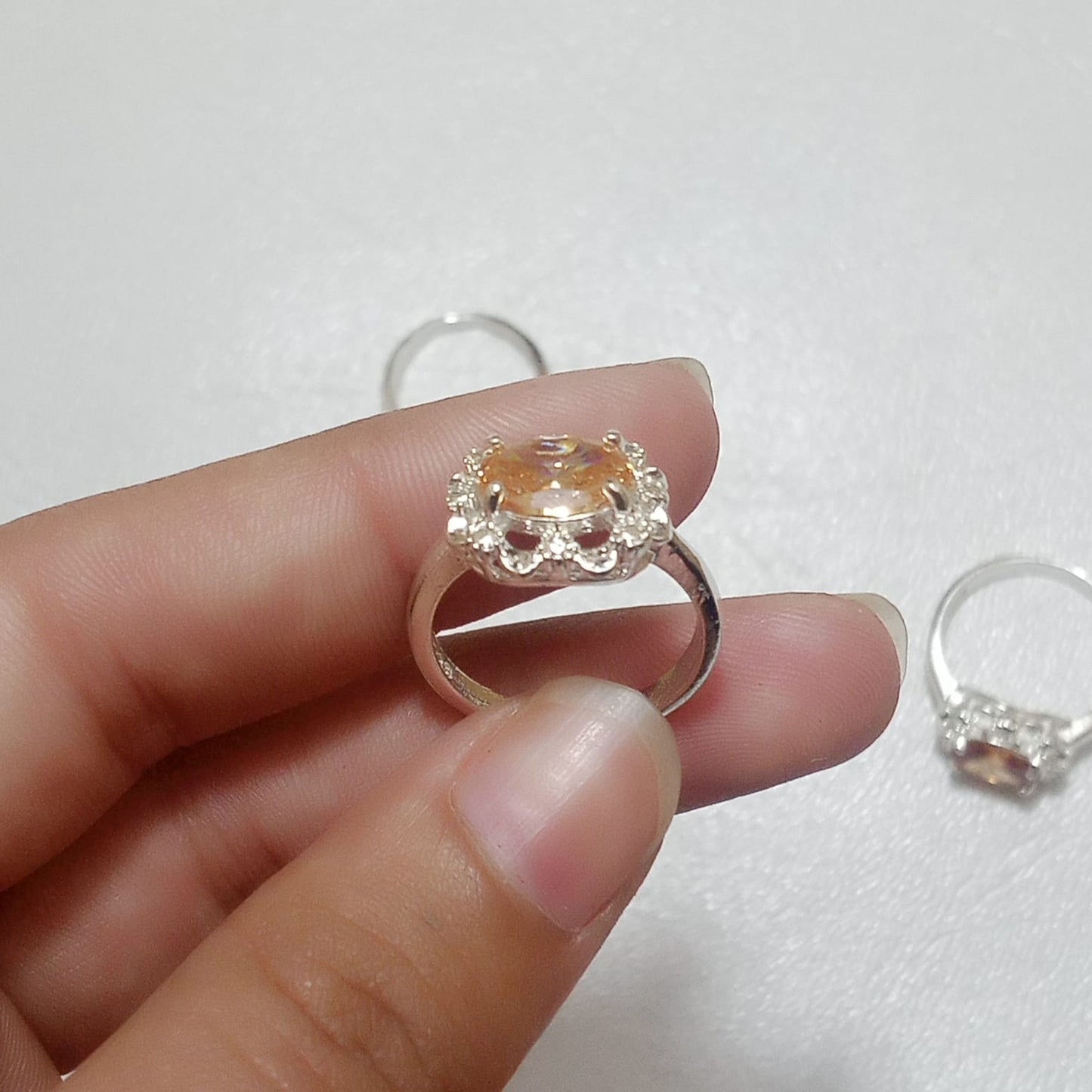 4 Carats Pukhraj | Female Ring | Step Cut | CODE P19
