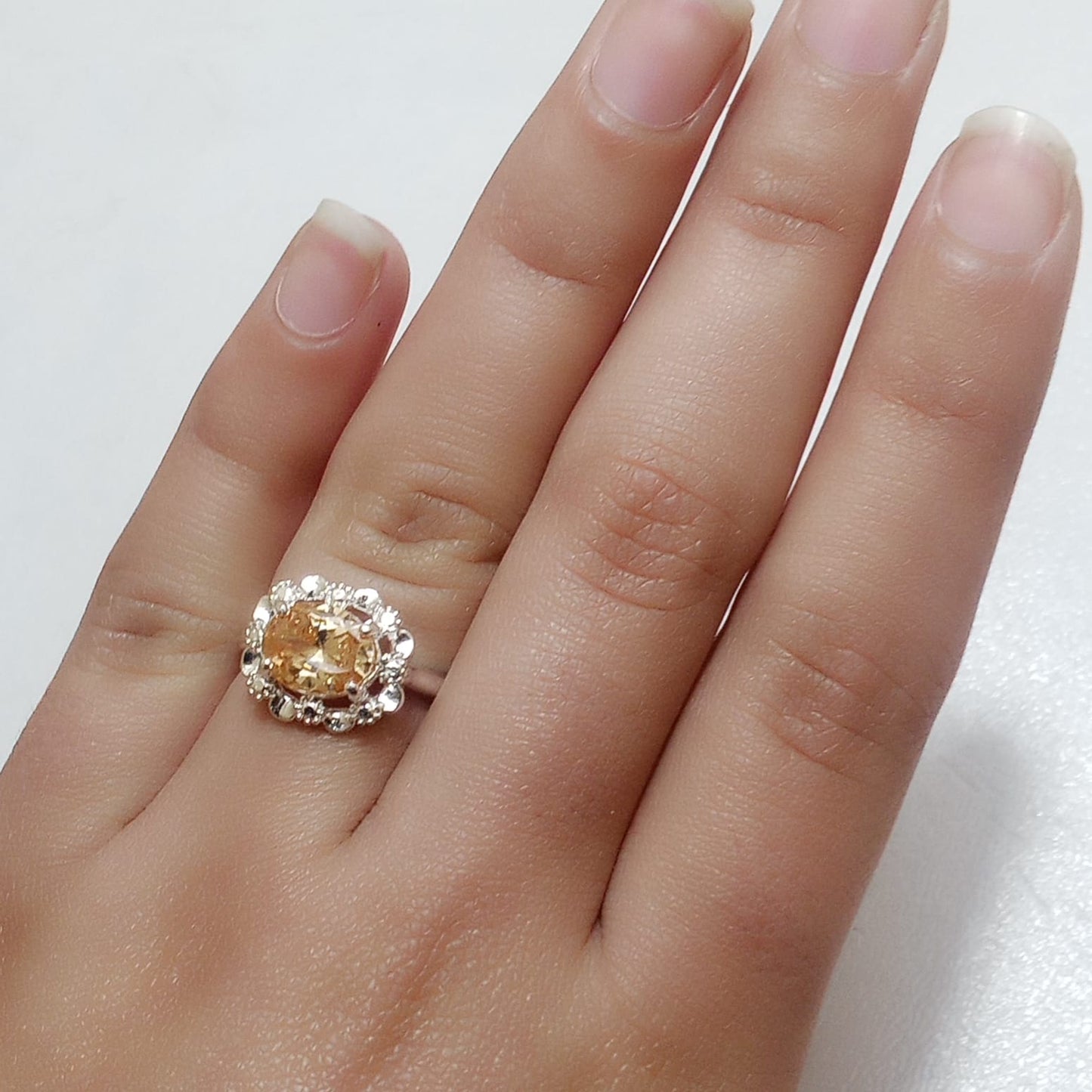 4 Carats Pukhraj | Female Ring | Step Cut | CODE P19