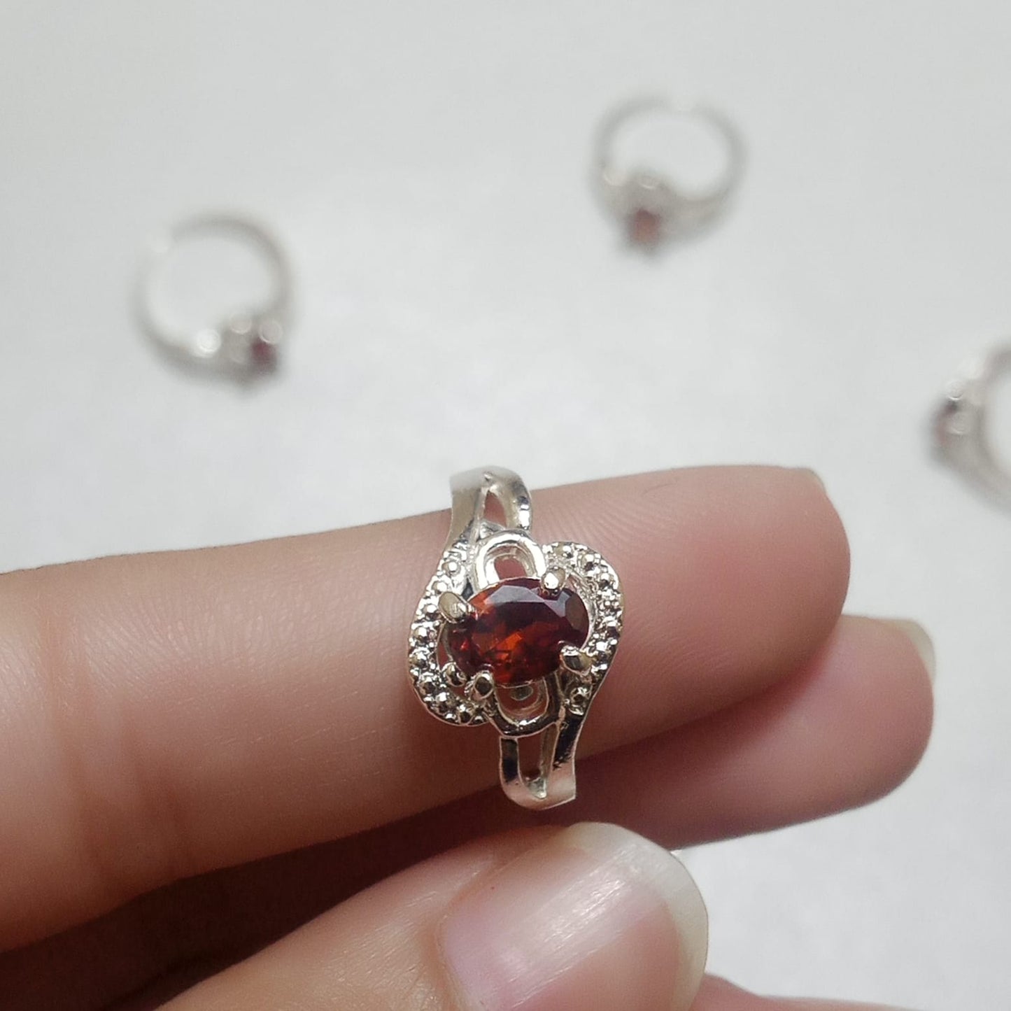 Ruby Female Ring | Step Cut | Yaqoot Ring | CODE R02