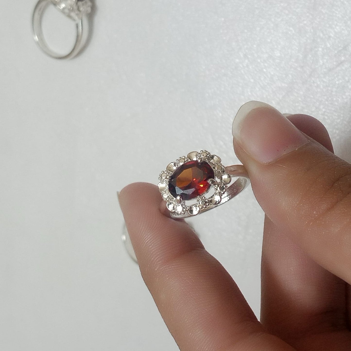 Ruby Female Ring | Step Cut | Yaqoot Ring | CODE R05