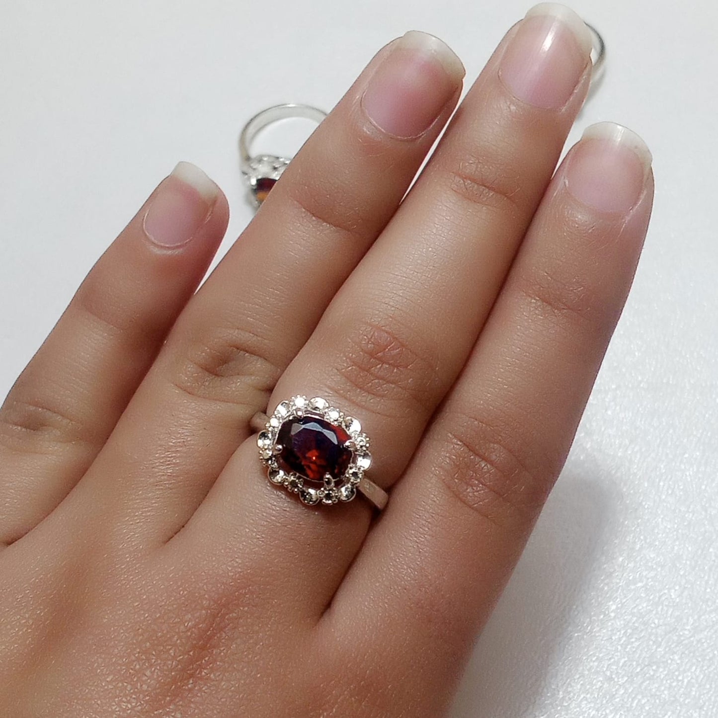 Ruby Female Ring | Step Cut | Yaqoot Ring | CODE R05