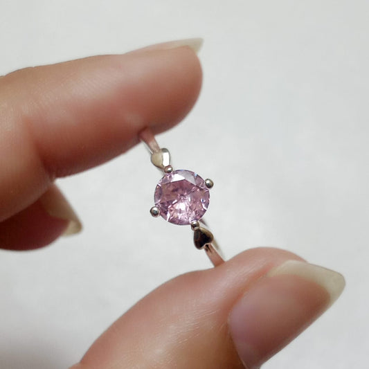 Pink Sapphire Female Ring | Diamond Cut | CODE WS-03