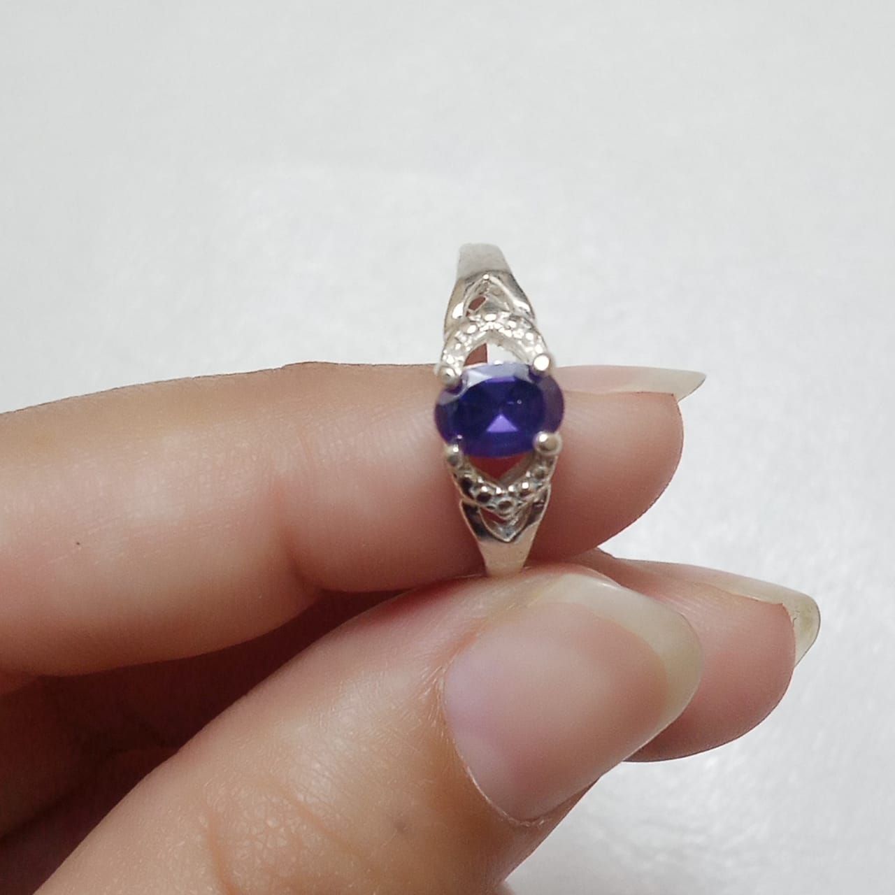 Neelam Female Ring | Step Cut | CODE N-19