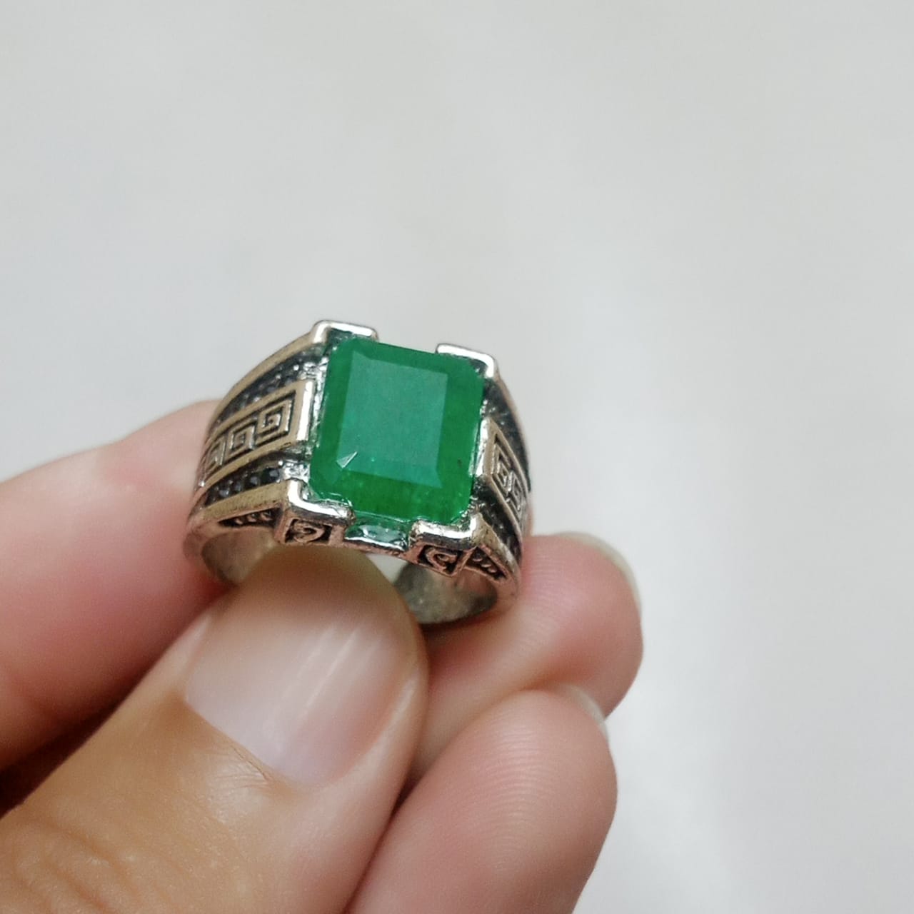 Emerald Ring | Step Cut Zamrud