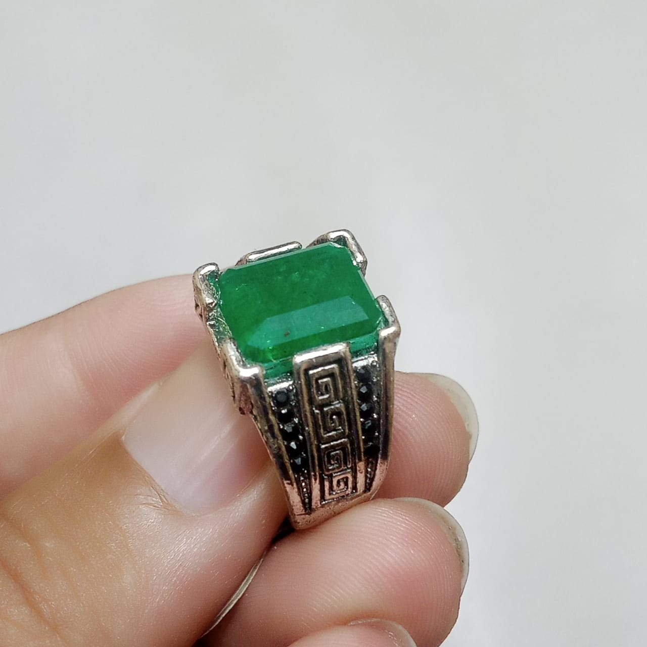 Emerald Ring | Step Cut Zamrud