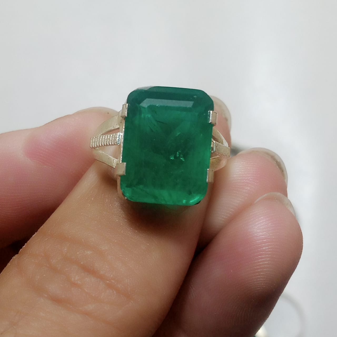 Emerald Ring | Step Cut Zamrud