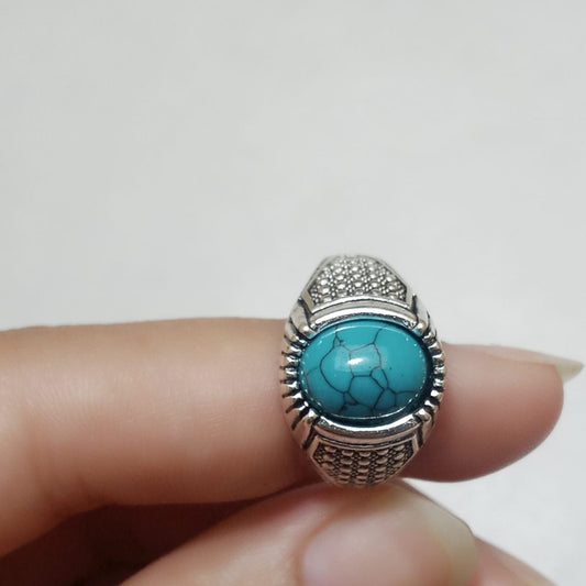5 Carat Shajri Ferooza Ring, Cabashon Cut