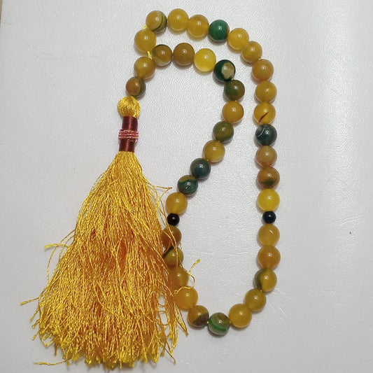 Pukhraj Tasbeeh with Free Gift Box | 33 Beads | 10 mm