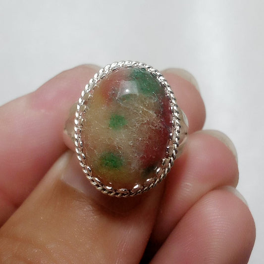 Jade stone Ring | Dyed Quartzite Ring