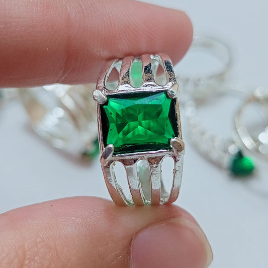 Beroj - Tourmaline Female Ring | Emerald Shape Step Cut | CODE P27