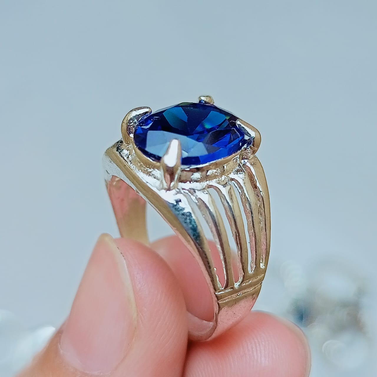 Neelam Female Ring | Step Cut | CODE N-20