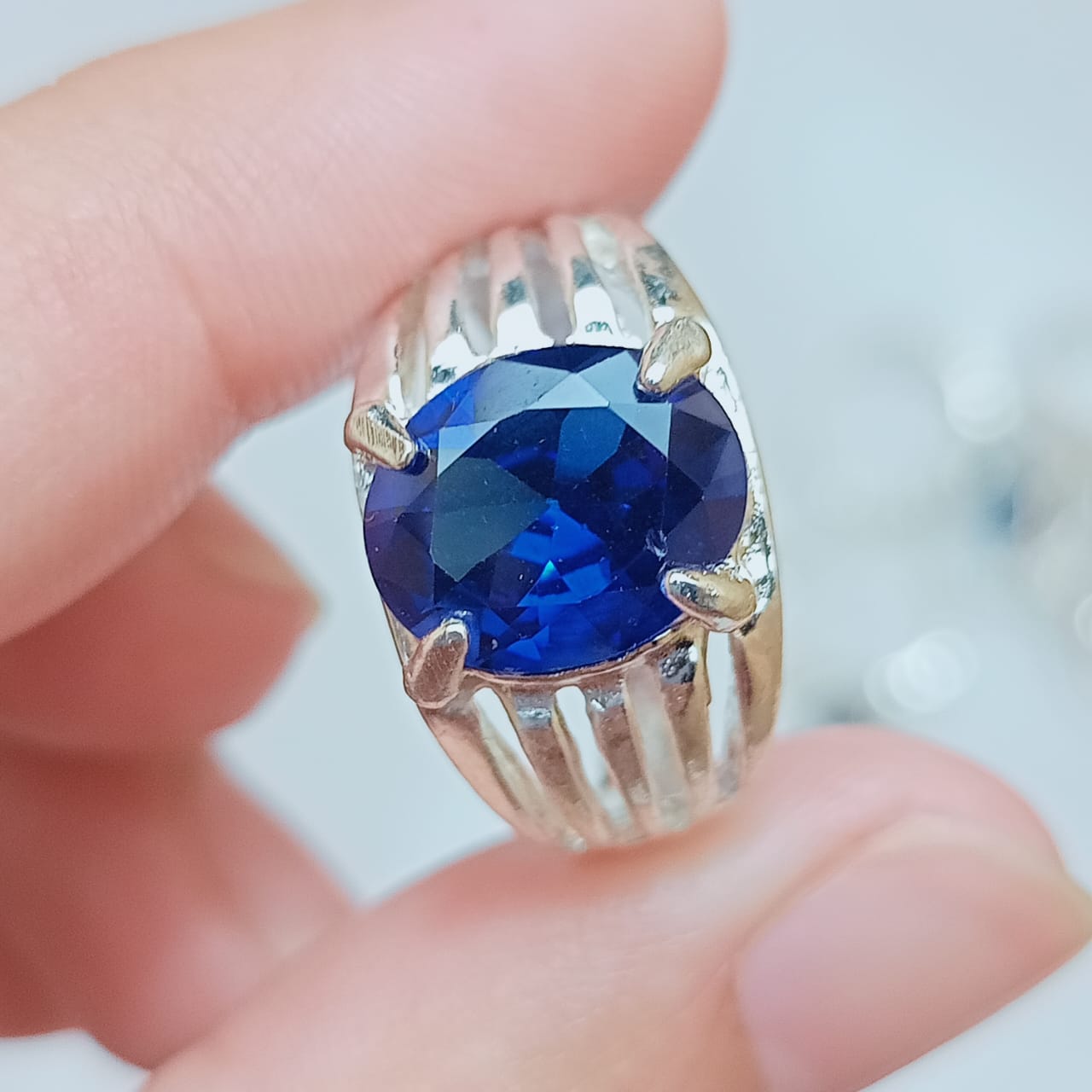 Neelam Female Ring | Step Cut | CODE N-20