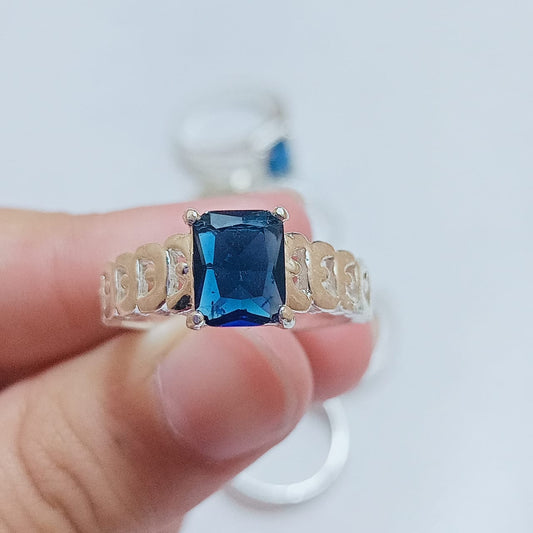 Neelam Female Ring | Step Cut | CODE N-21